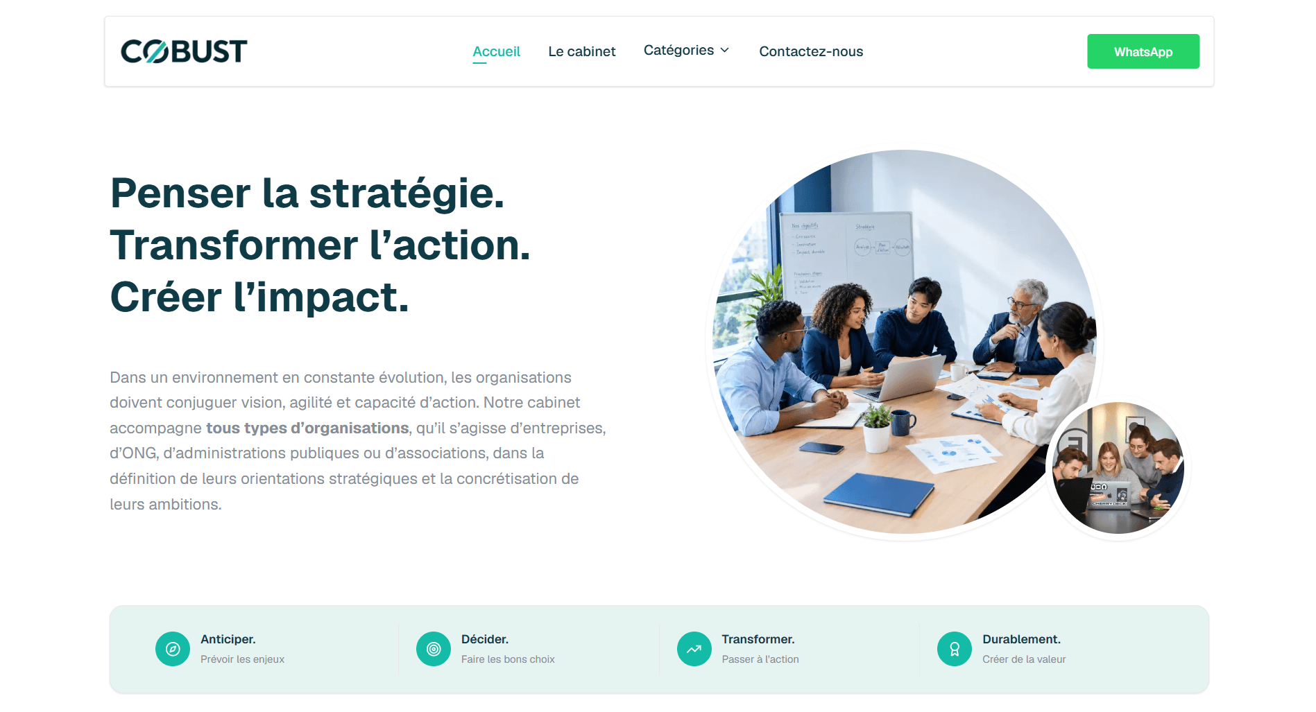 Capture du site COBUST